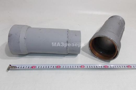 Патрубок с медным кольцом в сборе (нов/обр L=290 мм) (аналог "Автоглушитель" (РФ г.Н.Новгород)) (для МАЗ-543202/03) 543202-1203842-100