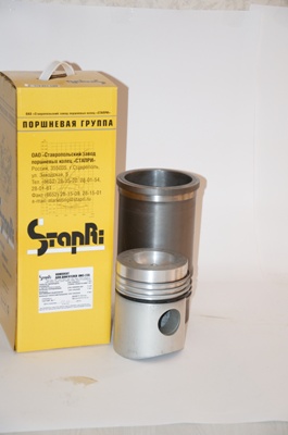 Гильза-поршень <Евро-0 -1 (V6/8 с ТКР)> (к-т (6 наим.) на 1 цилиндр: гильза (не фосф.)+поршень (со вставкой)+п/к+у/к) <ОАО "СТАПРИ" (РФ)> (для ЯМЗ ("Евро-0-1" с т/н)) 238Б-1004005 (СТАПРИ)
